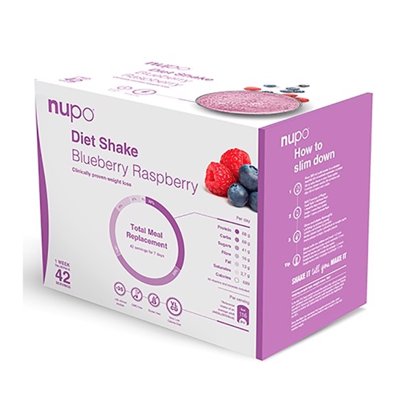 Nupo Diet Value Pack Blueberry Raspberry 3x448g